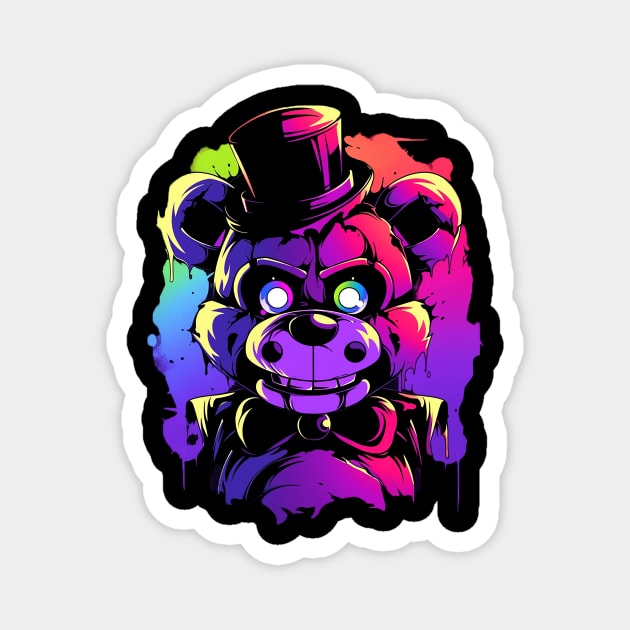 freddy fazbear Magnet by sample the dragon