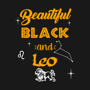 Beautiful Black & Leo T-Shirt