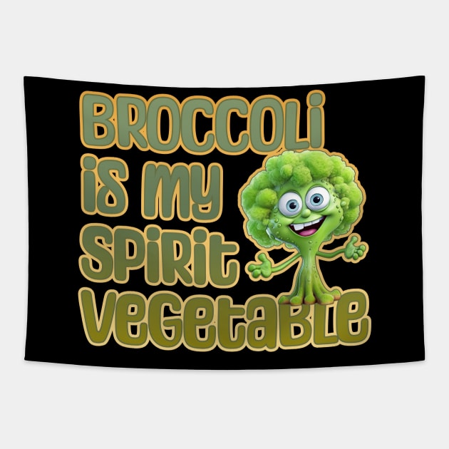 Broccoli is my Spirit Animal Tapestry by DanielLiamGill