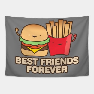 Hamburger Day Best Friends Forever Tapestry