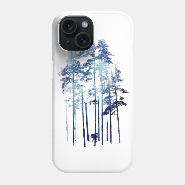 Winter Wolf Phone Case by astronaut