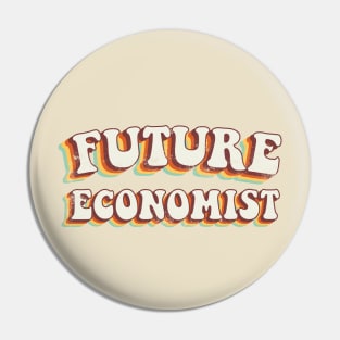 Future Economist - Groovy Retro 70s Style Pin