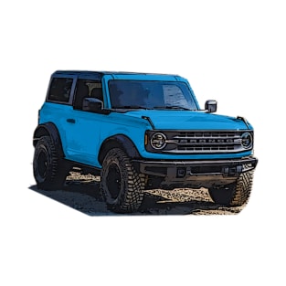 2021 Velocity Blue Ford Bronco 2 Door T-Shirt