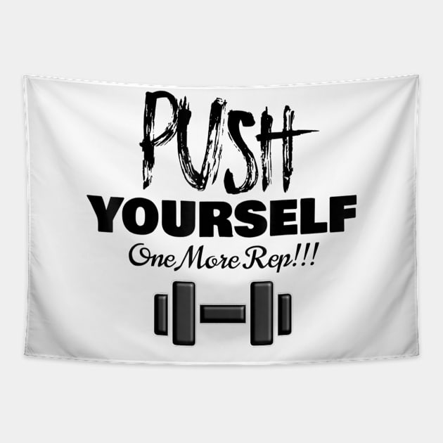 Push Yourself 2022 To Be Great Tapestry by Veroniquen