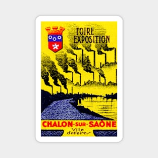 1920 Chalon-sur-Saone France Exposition Magnet