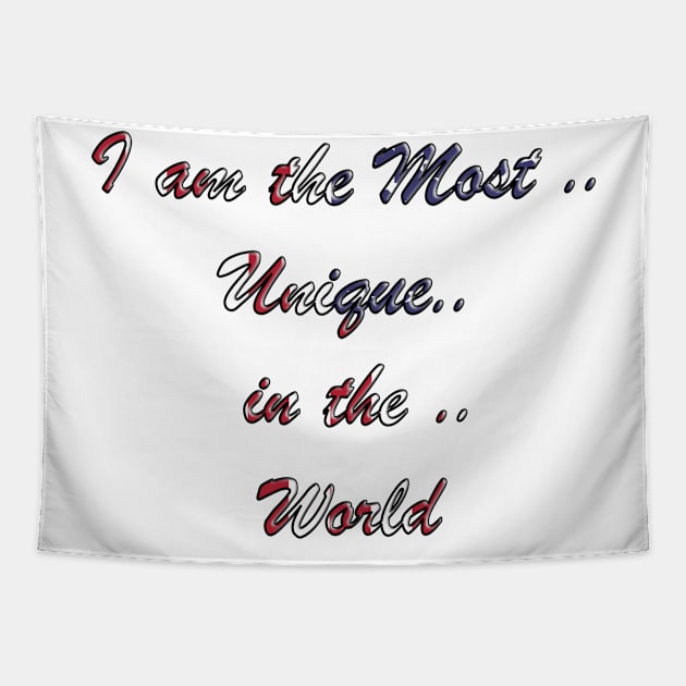 I am the most unique in the world 'USA Tapestry by Esus Store