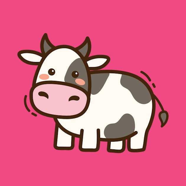 Cute Cow by yellowline