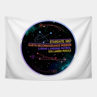 Lost Lunar Patrol - Eos Lander Module Tapestry