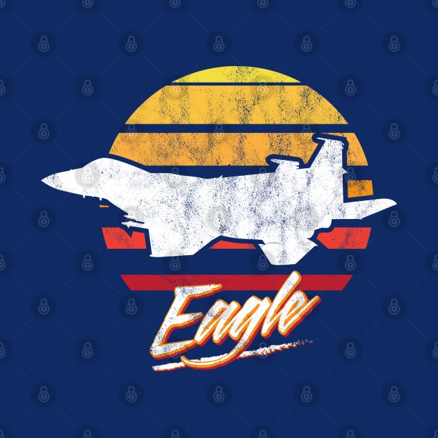 Retro F-15 Eagle by patrickkingart