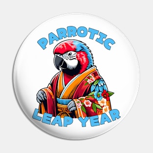 Leap year parrot Pin