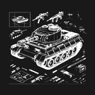 tank 3d design T-Shirt