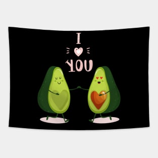 cute avocado couple Tapestry