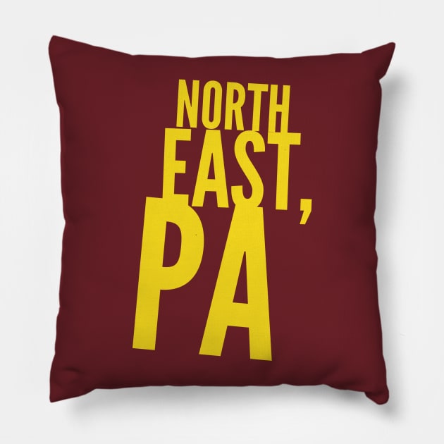 North East, PA Pillow by GrayDaiser