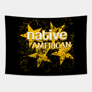 Native American And Stars Tapestry