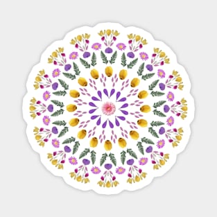 Floral mandala Magnet