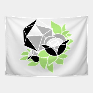 Pretty Poly Rose Agender Pride Tapestry