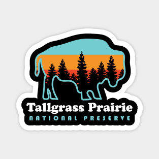 Tallgrass Prairie National Preserve Bison Kansas Magnet