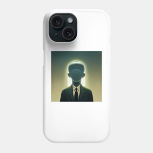 Empty faced business man Phone Case