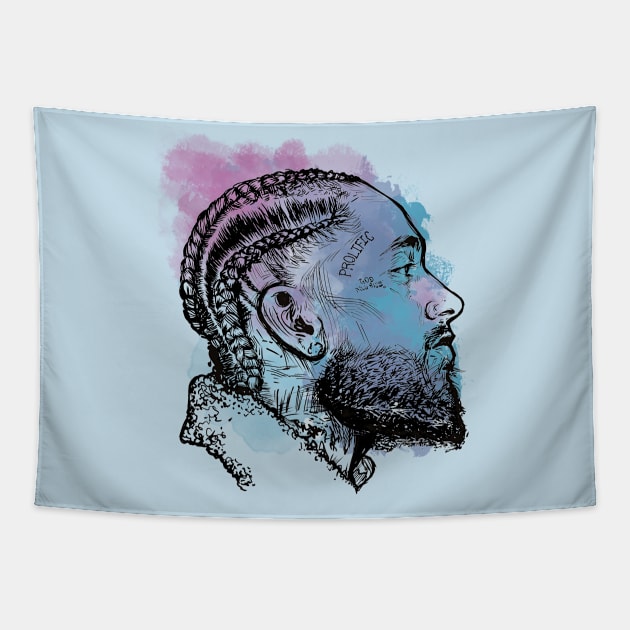 Nipsey Hussle Tapestry by Basic Lee