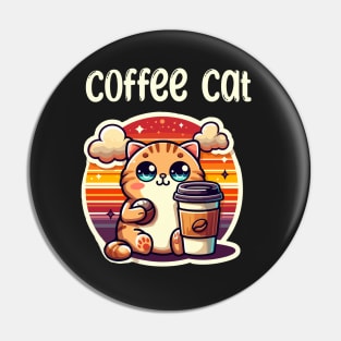 Coffee Cat Pin