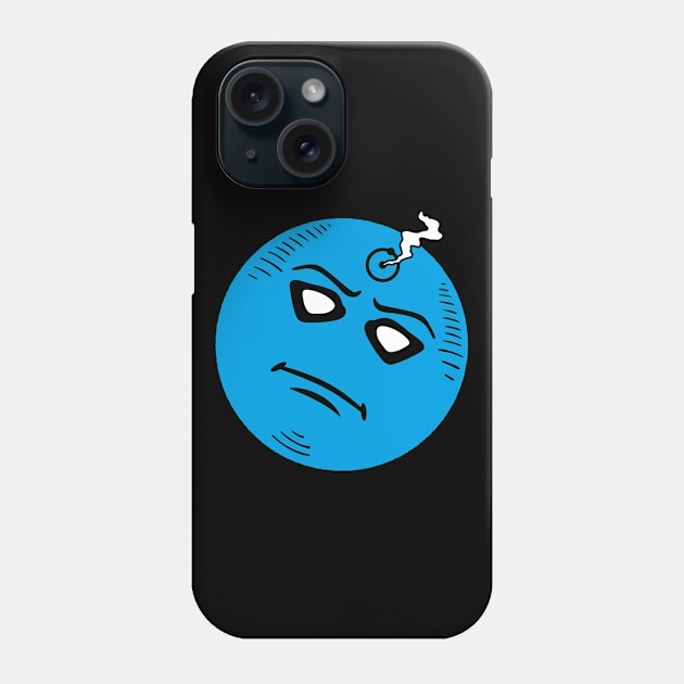 Blue God Smiley v2 Phone Case by demonigote