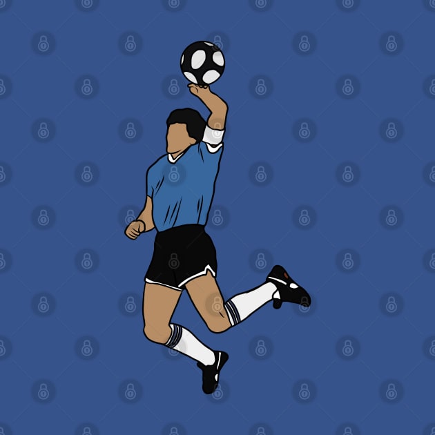 Maradona Hand Of God by rattraptees