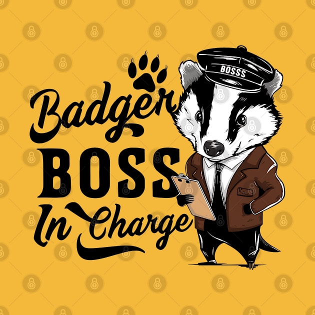 Badger Boss in a charge by NomiCrafts