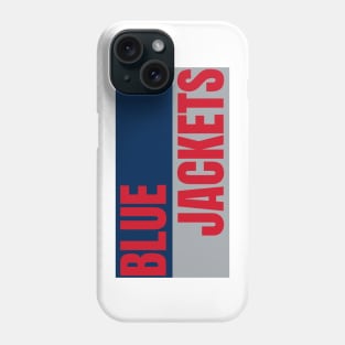 jackets blue team hockey Phone Case