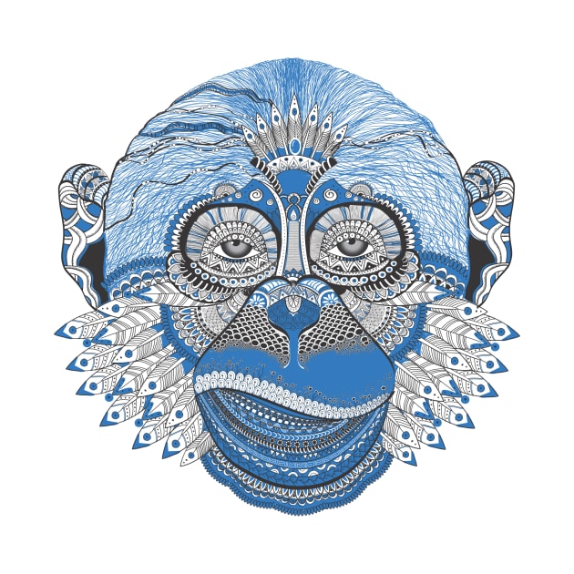 Monkey Design Artistic by Utopia Shop