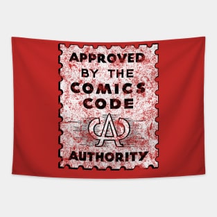 Comics Code White Tapestry