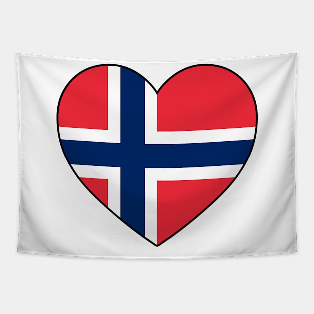 Heart - Norway Tapestry by Tridaak