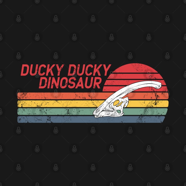 Parasaurolophus Ducky Ducky Dinosaur by NicGrayTees