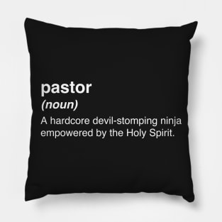 Funny Pastor Definition Pillow