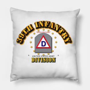 39th Infantry Division - Delta Division Pillow