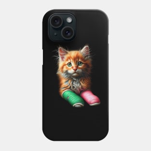 Tater Tot Cat, A Touch of Care Phone Case