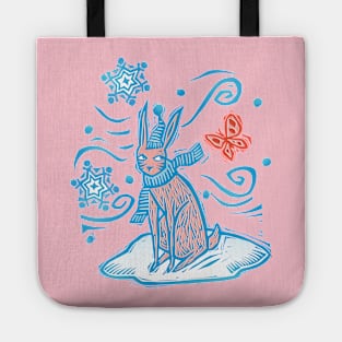 Christmas Rabbit Tote