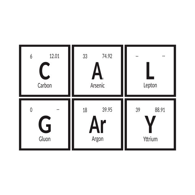 Calgary City Table of Elements by Maozva-DSGN