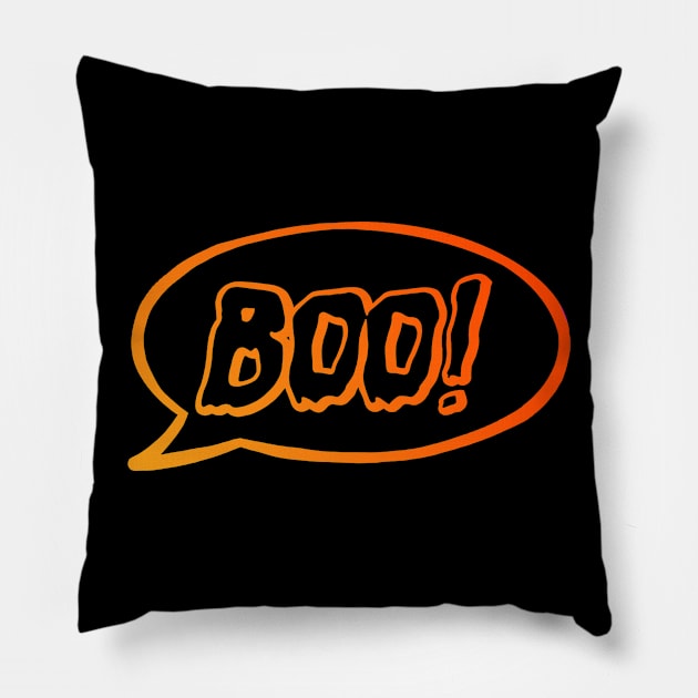 Halloween Boo! Pillow by DNASCC