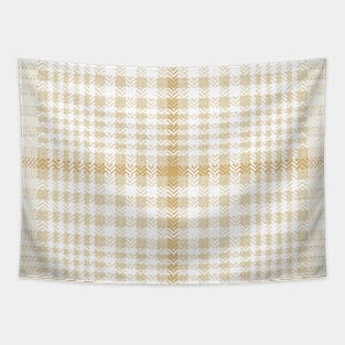 neutral plaid sand and beige Tapestry