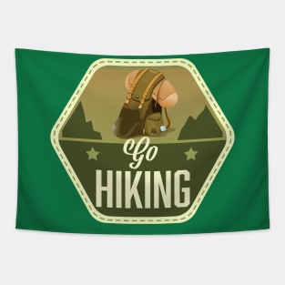 Go Hiking Patch Tapestry