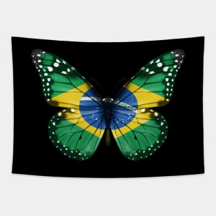 Brazilian Flag  Butterfly - Gift for Brazilian From Brazil Tapestry