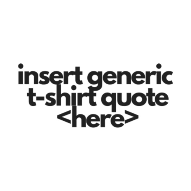 insert generic t shirt