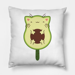 Avocado cat Pillow