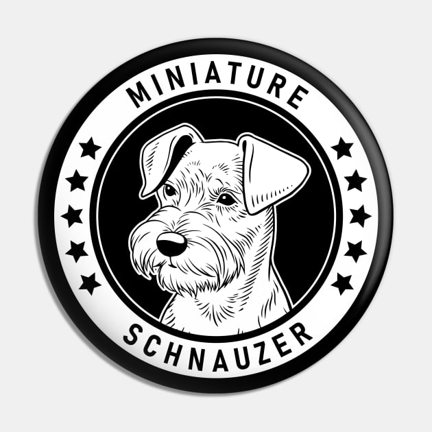 Miniature Schnauzer Fan Gift Pin by millersye