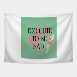 Too Cute to Be Sad - Blonde Tapestry