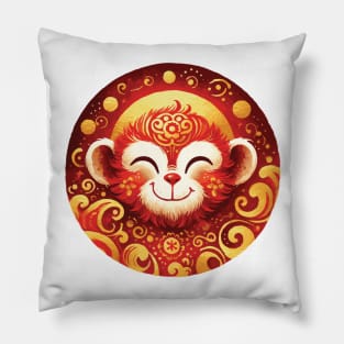 Chinese Zodiac Year of the Monkey Pillow