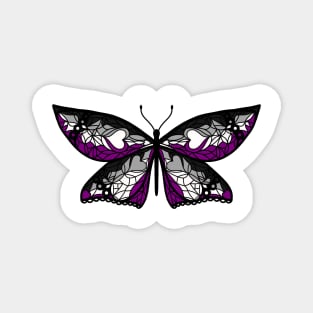 Fly With Pride: Asexual Flag Butterfly Magnet