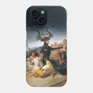 Witches Sabbath by Francisco Goya Phone Case