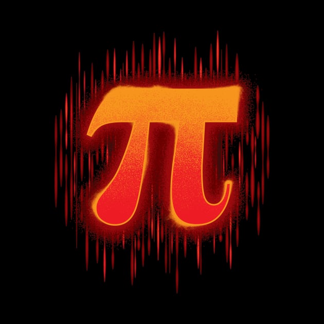 Greek Pi - Orangey Red by DCLawrenceUK