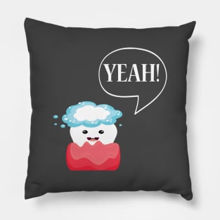 Excited Tooth Pillow